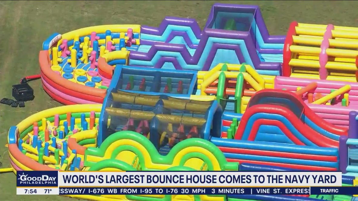 World's largest bounce house comes to the Navy Yard